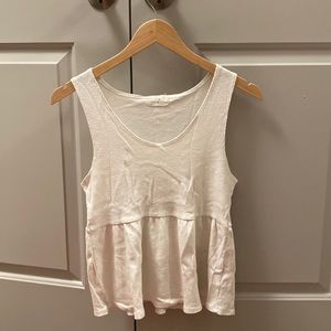 White babydoll tank, t.la from Anthropologie, size M